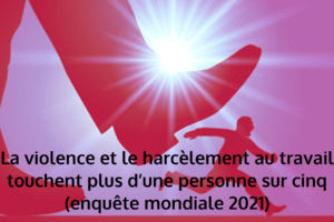 La violence et le harcèlement au travail touchent plus d’une personne sur cinq (enquête mondiale 2021)